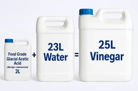 Food Grade Glacial Acetic Acid (AKA 5% Spirit Vinegar)